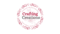 Logo of Crafting Creations with decorative elements on a white background